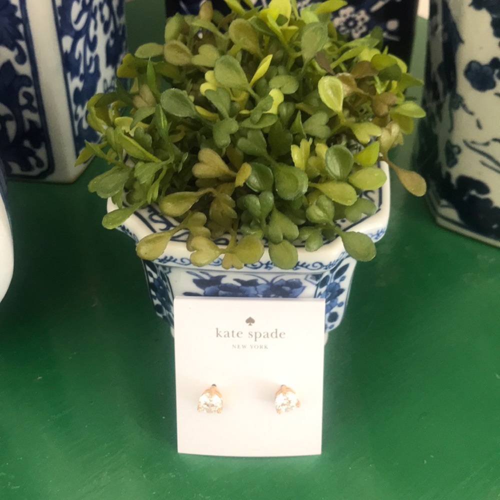 NWT Kate Spade faux diamond earrings